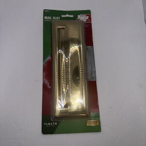 New In Open Package Door Mail Slot 9x3  Solid Polished Brass Finish